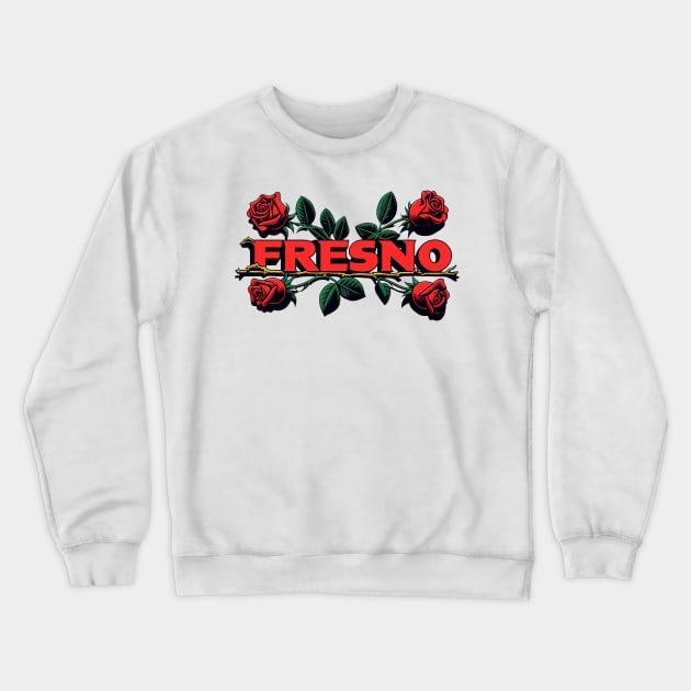 Fresno Roses Crewneck Sweatshirt by Americansports